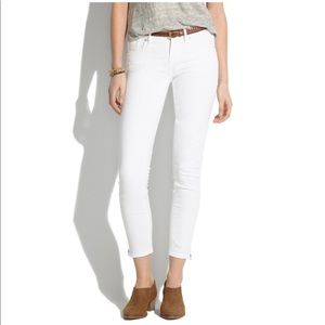 Madewell Skinny Skinny Crop Jeans in Pure White